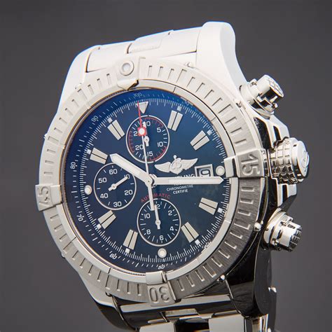 breitling super avenger ii silver dial chronograph high quality replicas|breitling chrono avenger automatic movement.